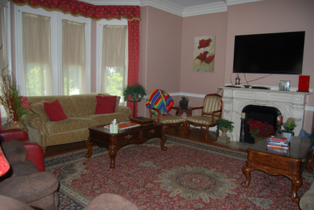 Living room of Pleasant Street residence