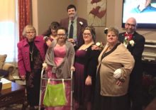 Thrive participants dressed up for Night to Remember Prom