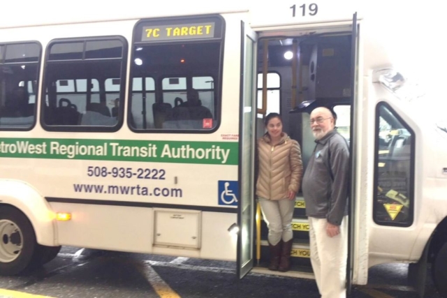 Thrive participants learning MWRTA bus routes