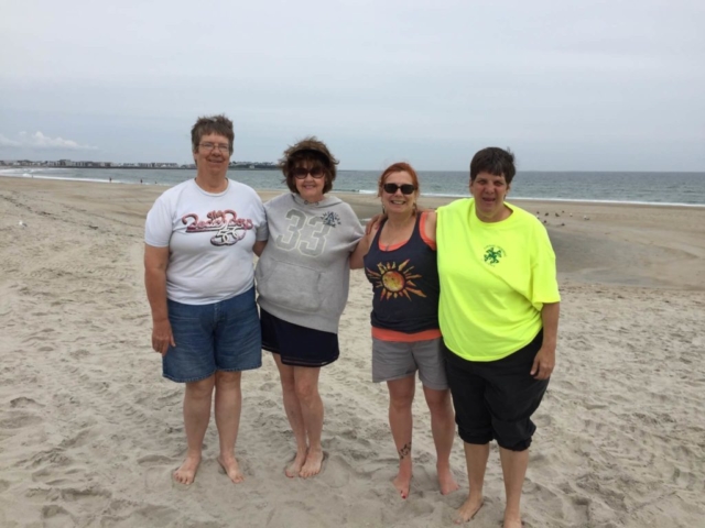 Thrive staff and participants at Hampton beach